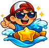 Badge Tirando Onda